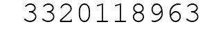 Number 3320118963.