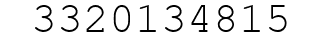 Number 3320134815.