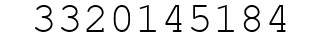 Number 3320145184.
