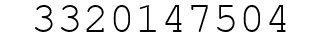 Number 3320147504.