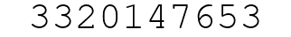 Number 3320147653.