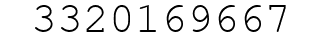 Number 3320169667.