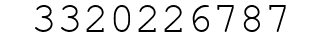 Number 3320226787.