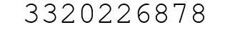 Number 3320226878.