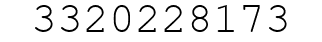 Number 3320228173.
