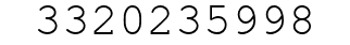 Number 3320235998.