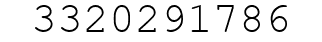 Number 3320291786.
