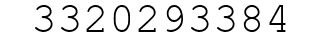 Number 3320293384.
