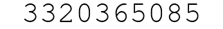 Number 3320365085.