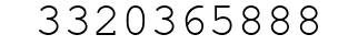 Number 3320365888.