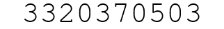 Number 3320370503.