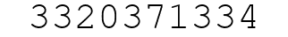 Number 3320371334.