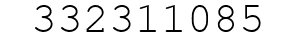 Number 332311085.