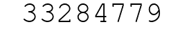 Number 33284779.