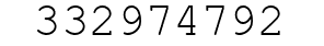 Number 332974792.