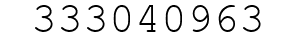 Number 333040963.