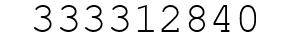 Number 333312840.