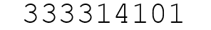 Number 333314101.