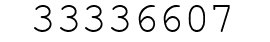 Number 33336607.