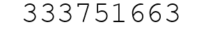 Number 333751663.
