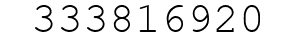 Number 333816920.