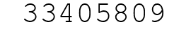 Number 33405809.