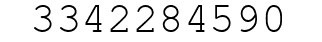 Number 3342284590.
