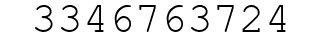 Number 3346763724.