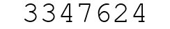Number 3347624.