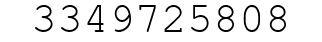 Number 3349725808.