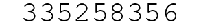 Number 335258356.