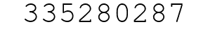 Number 335280287.