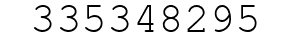Number 335348295.
