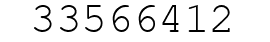 Number 33566412.