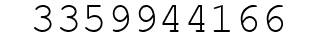 Number 3359944166.