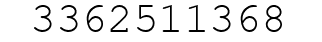 Number 3362511368.