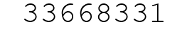 Number 33668331.