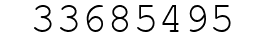 Number 33685495.