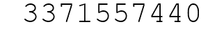 Number 3371557440.