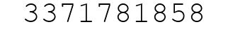 Number 3371781858.