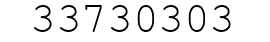 Number 33730303.