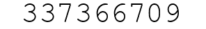 Number 337366709.