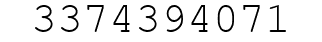 Number 3374394071.