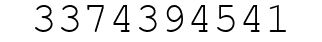 Number 3374394541.