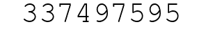 Number 337497595.
