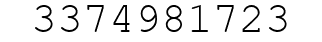 Number 3374981723.