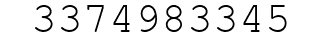 Number 3374983345.