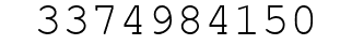 Number 3374984150.
