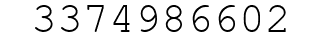 Number 3374986602.