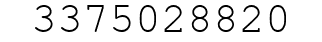 Number 3375028820.